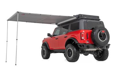 Rough Country Suspension Systems - Rough Country Retractable Roof Rack Camp Awning 78"x116" Gray 99081