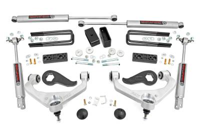 Rough Country Suspension Systems - Rough Country 97730 3" Suspension Lift Kit w/OVLD for 20-26 Silverado/Sierra HD