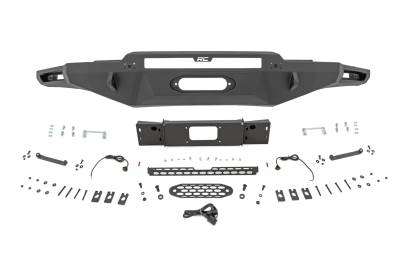 Rough Country Suspension Systems - Rough Country 72005 Hybrid Front Winch Bumper for 22-26 Toyota Tundra 2WD/4WD