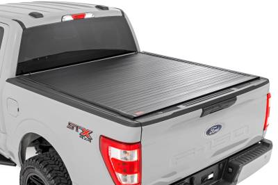 Rough Country Suspension Systems - Rough Country 50221550 Hard Roll-up Tonneau Cover 15-26 Ford F150 5.5'