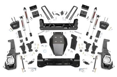 Rough Country Suspension Systems - Rough Country 10370 5" V2 Torsion Drop Lift for 11-19 Silverado/Sierra 2500/3500