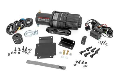 Rough Country Suspension Systems - Rough Country 92069 Front Winch Mount Kit w/Winch for Honda Pioneer 1000