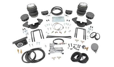 Rough Country Suspension Systems - Rough Country 100113C 2-3.5" Rear Air Spring Kit +Compressor 19-26 Silv/Sra 1500