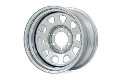 Rough Country Suspension Systems - Rough Country D-Window Wheel 16x8 5x4.5 -6mm Chrome RC52-6866C