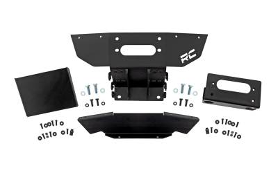 Rough Country Suspension Systems - Rough Country 93204 Front Winch Mount for Polaris Ranger XP 1000-4