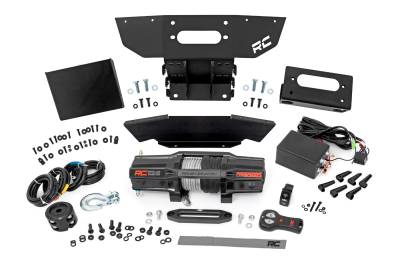 Rough Country Suspension Systems - Rough Country 93206 Front Winch Mount for 24 Polaris Ranger XP 1000-4