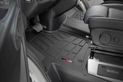 Rough Country Suspension Systems - Rough Country Front Floor Liners Black for 19-25 M-B Sprinter SM91901