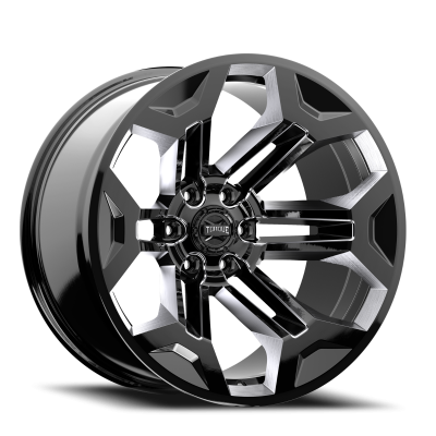 Rough Country Suspension Systems - Rough Country Pulse Wheel 20x9 6x5.5 -12mm Black/Milled TW405C-20908333-12