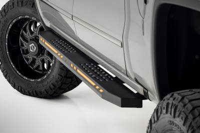 Rough Country Suspension Systems - Rough Country 57003 AC2 LED Running Boards Black 07-18 Silverado/Sierra Crew