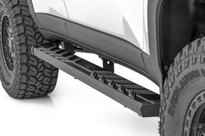 Rough Country Suspension Systems - Rough Country BA2 Side Step Bars Black for 24-25 Land Cruiser 41014
