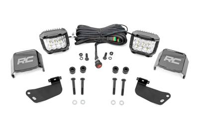 Rough Country Suspension Systems - Rough Country 93223 A-Pillar 3" LED Ditch Light Kit-Flood for Segway 570 F