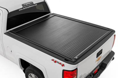 Rough Country Suspension Systems - Rough Country 51129651 Power Retracting Tonneau Cover 14-19 Silver/Sierra 6.6'
