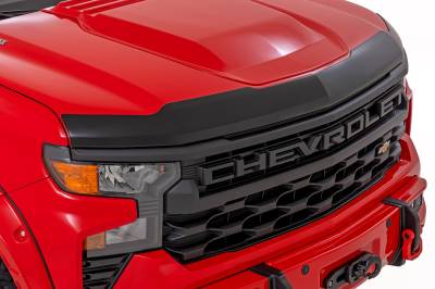 Rough Country Suspension Systems - Rough Country HP10010 Matte Black Hood Deflector Shield 19-26 Silverado 1500