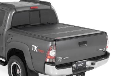 Rough Country Suspension Systems - Rough Country 47415500B Hard Low Profile Bed Cover for 05-15 Tacoma 2WD/4WD 5'