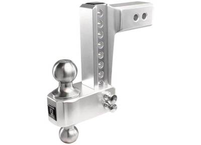 BulletProof Hitches - Bulletproof Hitches AL256S Aluminum 6" Drop/Rise Hitch 2.5" Shank w/SS Dual Ball