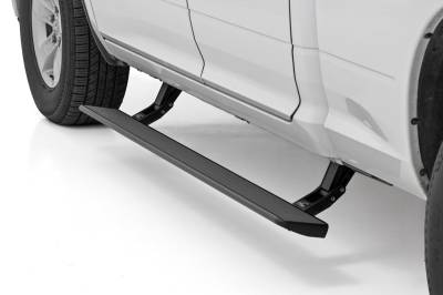 Rough Country Suspension Systems - Rough Country SR050210 Power Running Boards for 09-18 RAM 1500 2WD/4WD Quad Cab