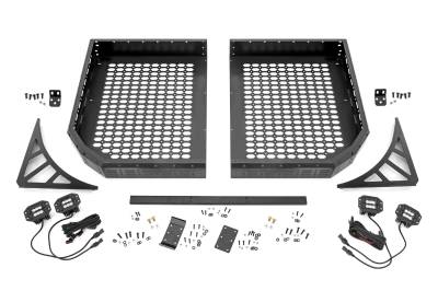 Rough Country Suspension Systems - Rough Country 96133 Rear Cargo Rack Tray-Black for Cfmoto/Uforce U10 Pro