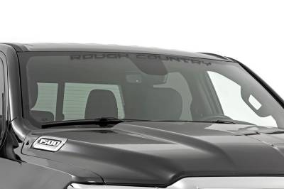 Rough Country Suspension Systems - Rough Country 4166BG Decal 3.6" x 35" Gloss Black