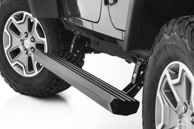 Rough Country Suspension Systems - Rough Country ESR610330 Power Running Boards for 07-18 Jeep Wrangler JK 4dr