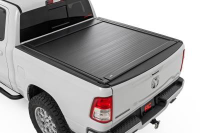 Rough Country Suspension Systems - Rough Country 53307550 Manual Retractable Bed Cover for 19-26 RAM 1500/TRX 5.7'