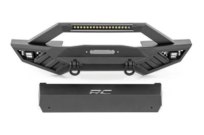 Rough Country Suspension Systems - Rough Country 10645A HD Front Winch Bumper for 07-26 Jeep Wrangler JK/JL/JT