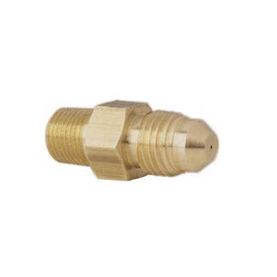 AutoMeter - AutoMeter 3277 Fuel & Nitrous Restrictor Adapter -4AN Male to 1/8" NPT M Steel