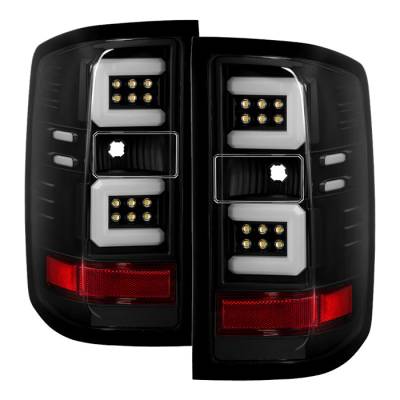 Spyder Auto - Spyder Auto 5085863 LED Taillights Black for 16-18 Silverado 1500/2500/3500