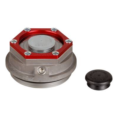 CURT - CURT 85373928 Trailer Axle Oil & Dust Cap w/Set Screw 8000 lbs. Clear