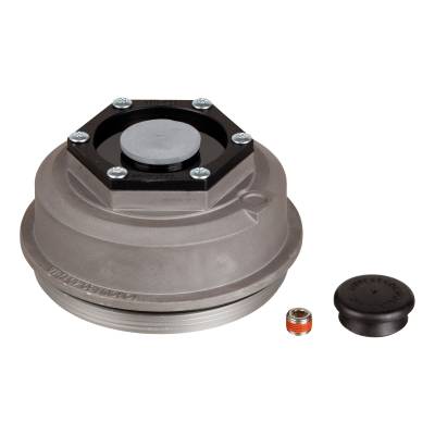 CURT - CURT 85373829 Dust Cap w/Rubber Plug O-Ring 4" Dia 10000-16000-lb. Axles