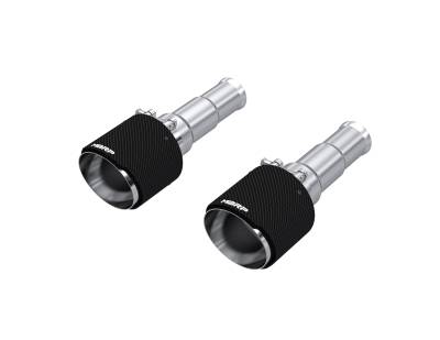 MBRP Exhaust - MBRP Exhaust T5199CF Tip Set 5" OD Dual Wall Angle Cut T304 CF