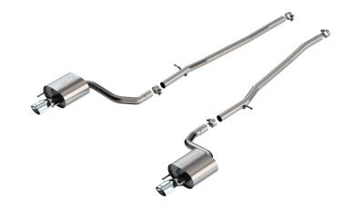 Borla - Borla 140956 S-Type Cat-Back Exhaust Single Split RR Exit for 18-25 IS300 2.0L