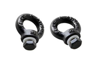 Front Runner - Front Runner RRAC012 Outfitters T-Track Tie Down Anchor Rings Black Pair