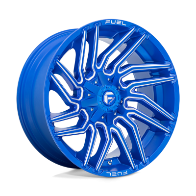 Fuel 1PC - Fuel Off Road D77422008247 D774 TYPHOON 22x10 8x6.5 -18mm Anodized Blue/Milled