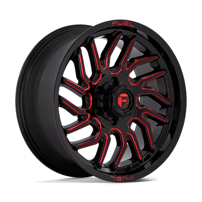 Fuel 1PC - Fuel Off Road D80820908457 D808 HURRICANE 20x9 6x5.5 20mm Gloss Black/Red