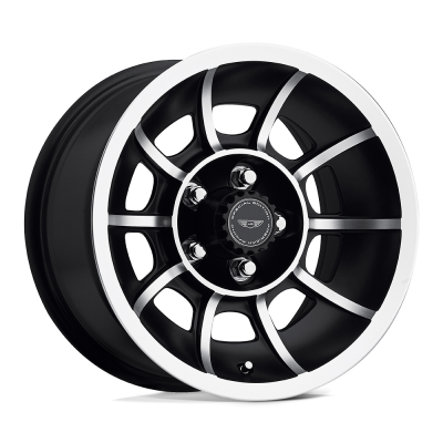 American Racing Vintage - American Racing VN475765B VN47 VECTOR 15x7 5x4.5 0mm Satin Black/Machined