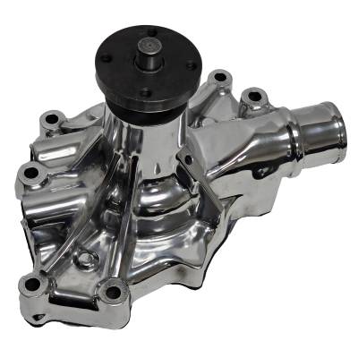 PRW - PRW 1430211 Aluminum Water Pump FORD 5.0L 86-93 w/Serpentine Belt Drive Polish