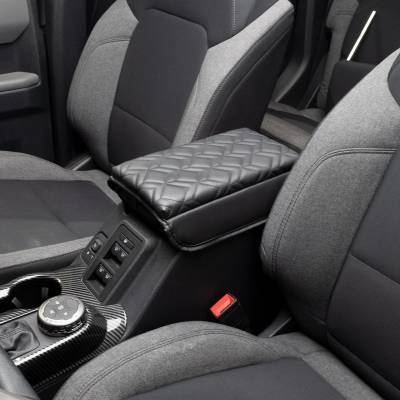 IAG Performance - IAG Performance IAG-ACC-F3081 I-Line Arm Rest Cover Black Leather Arrow Grid Pat