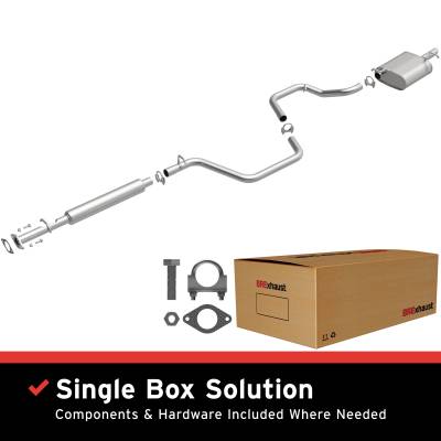 BRExhaust - BRExhaust 106-0210 Direct-Fit Exhaust System Replacement Kit