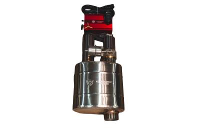 Valvetronic Designs - Valvetronic Designs UVM.76MM.DUALOUT.X1 Universal Muffler Kit 76mm Dual Outlet