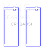 King Engine Bearings - King Bearings CR1240SI Connecting Rod Set for Chrysler 273CI/318CI/340CI/360CI