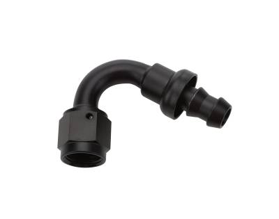 Allstar Performance - Allstar Performance ALL49462 Pushlock Hose End Black 120-DEG Elbow -6