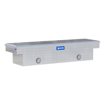 UWS - UWS TBS-70-PB Bright Aluminum 70" Push Button Crossover Truck Tool Box