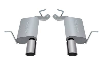 Gibson Performance Exhaust - Gibson Performance 17407 Split Rear Axle-Back Exhaust System Aluminized