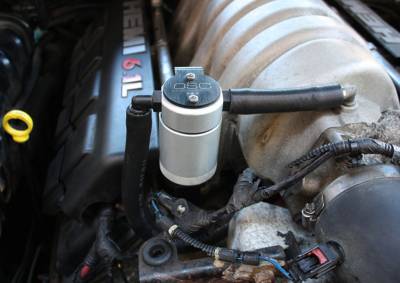 J&L Oil Separator Co - J&L 3062P-C Oil Separator 3.0 Passenger Side Mounted Oil Separator Silver