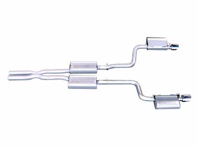 Gibson Performance Exhaust - Gibson Performance 617000 Split Rear Cat-Back Exhaust System Stainless