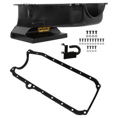 Weiand - Weiand 5023WND Drag Racing Oil Pan for 62-67 Chevy II 283/327