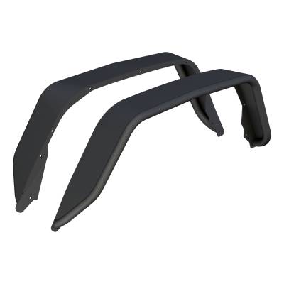 ARIES - ARIES 2500217 Carbide Black Aluminum Rear Fender Flares for 20-26 Gladiator JT