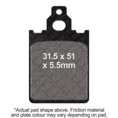 EBC Motorcycle Brakes - EBC Motorcycle Brakes SFA186 SFA Series Scooter Organic Pads for 05-06 PX 150