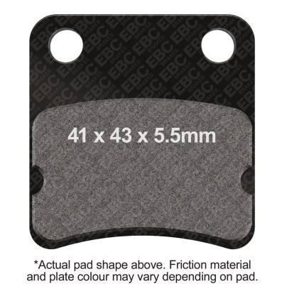 EBC Motorcycle Brakes - EBC Motorcycle Brakes SFA257/2 SFA Series Scooter Organic Pads