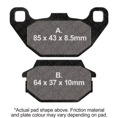 EBC Motorcycle Brakes - EBC Motorcycle Brakes SFA305 SFA Series Scooter Organic Pads